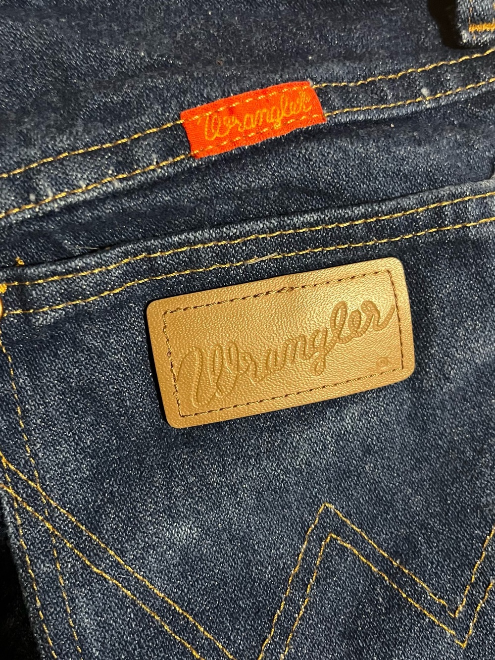 Wrangler Navy Blue Denim “Booty shorts” 💋 - Picture 3 of 4